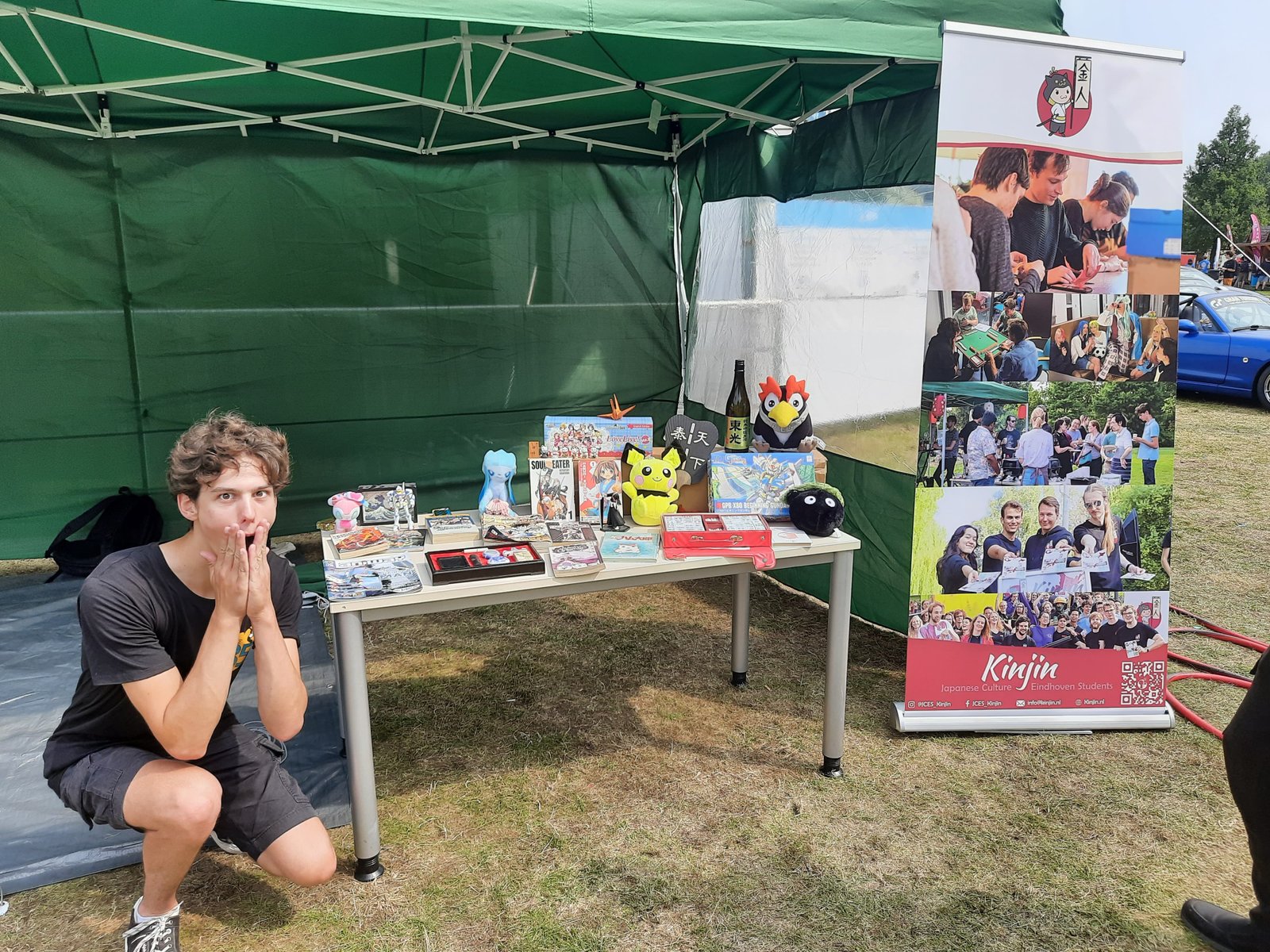 Kinjin's campus market booth