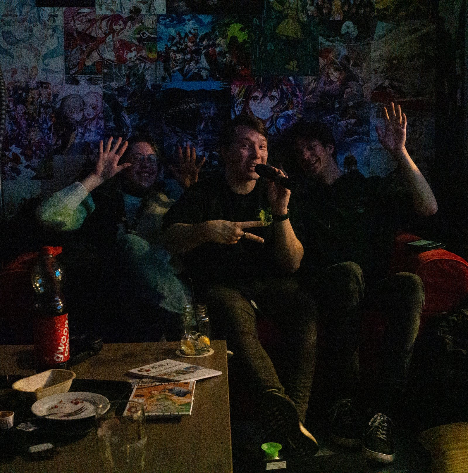 Kinjin members hanging out in the association room
